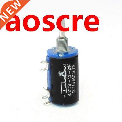 2pcs WXD-1 4.7K ohm 2 Watts 4mm Round Shaft Rotary Wire Wo