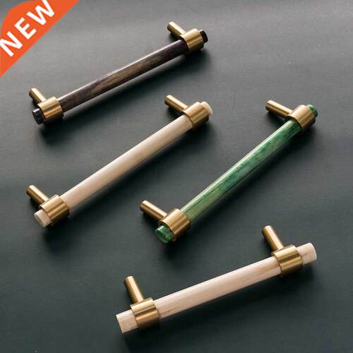 American Scandinavian retro old cow bone brass wardrobe door