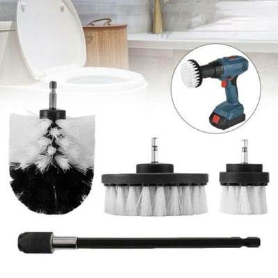 4Pcs/Set Drill Brush Brush Car Cleaner Kit Soft Bristle