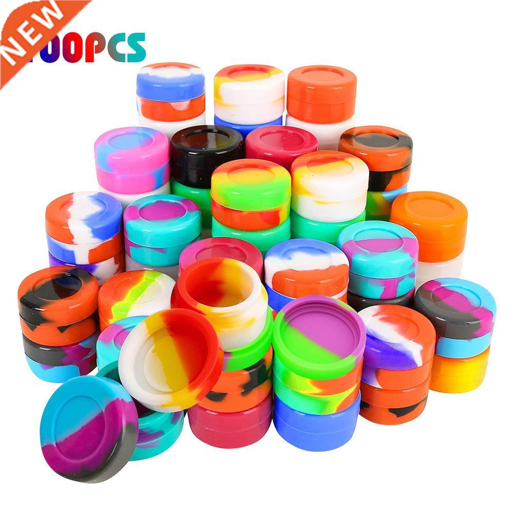 100pcs 2ML Small Silicone Wax Container Jar for Oil Wax Dab