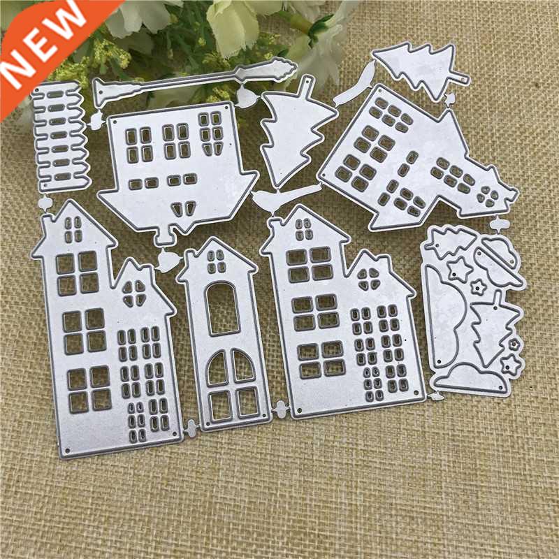 City Building Shpe Decor Greeting Crd Metl Cutting Dies S
