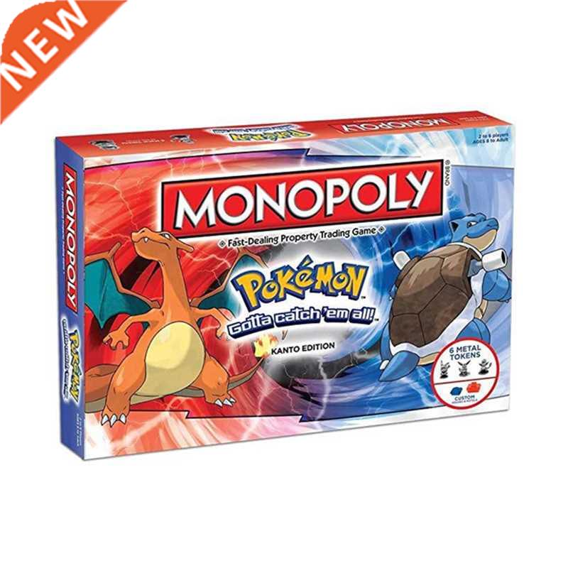 Pokemones Monopoly Toys Pokemones All English Board Game Bo图片