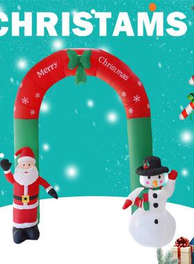 Christmas Inflatable Santa Claus Arch Garden Door Christmas