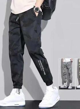 2021 Men's Pants Hip Hop Fashion Harajuku Setwear Camouflage
