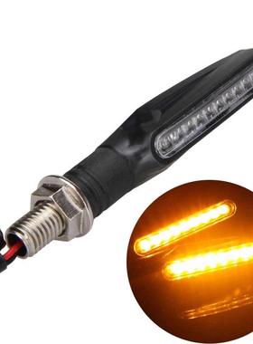 LED Motorcycle Turn Signals Light 12 SMD Tail Flasher Flowin