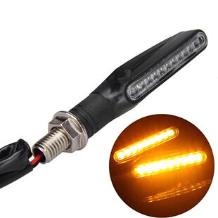 LED Motorcycle Turn Signals Light 12 SMD Tail Flasher Flowin
