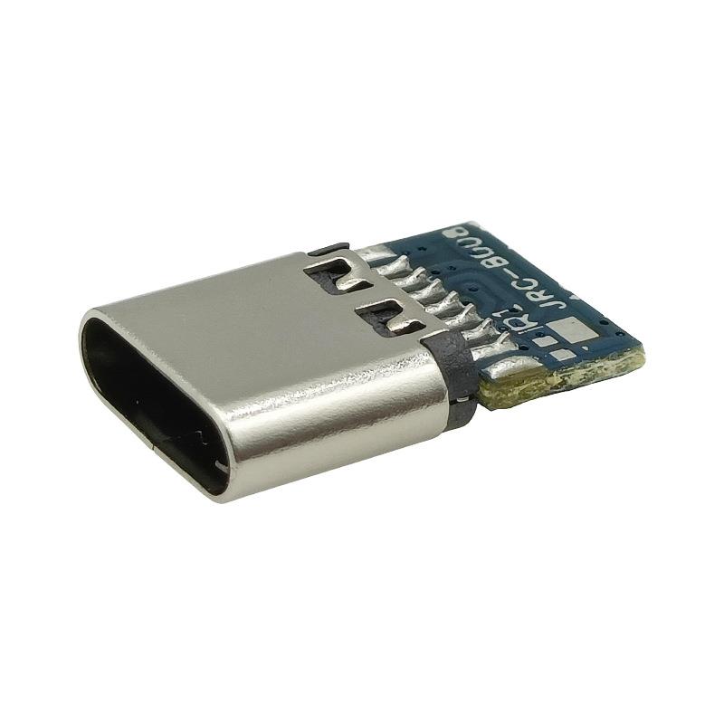 100pcs/lot Male USB 3.1 TYPE-C Male Splint 8P Plug with PCB