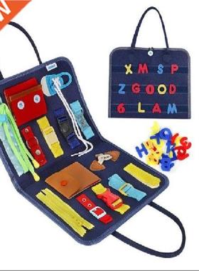 Baby Montessori Busy Board Sensory Toys For Toddlers Autism