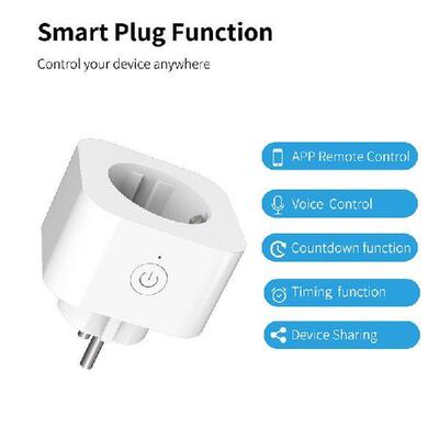 WiFi 10A Smart Plug Socket Tuya Remote Control Home