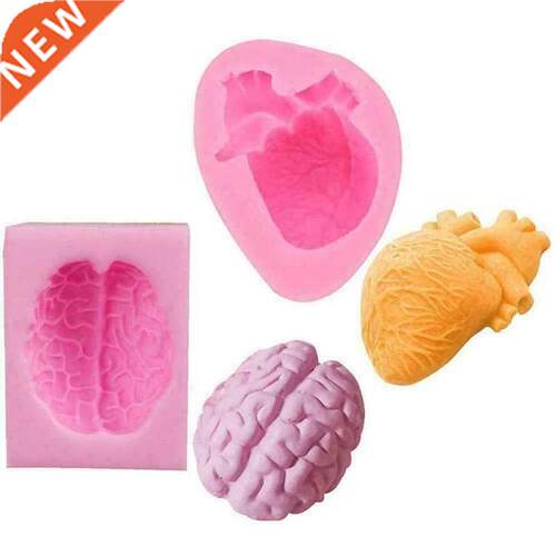 Creative Human Organs Heart Shape Silicone Mold Chocolate