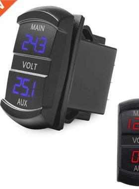 Double voltmètre tension batterie moniteur LED affich