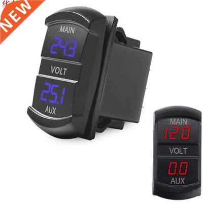 Double voltmètre tension batterie moniteur LED affich