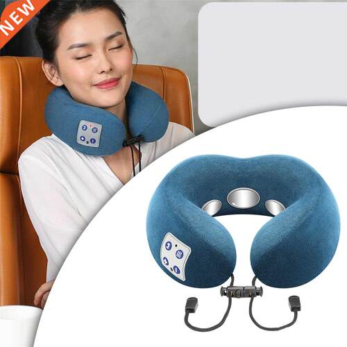 Electrical Neck Massager Heating U Shape Soft Pillow for