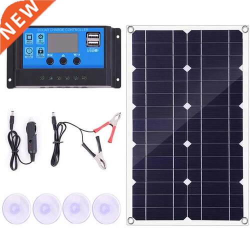 100W Solar Panel Kit 12V Battery Charger Controller for Cara