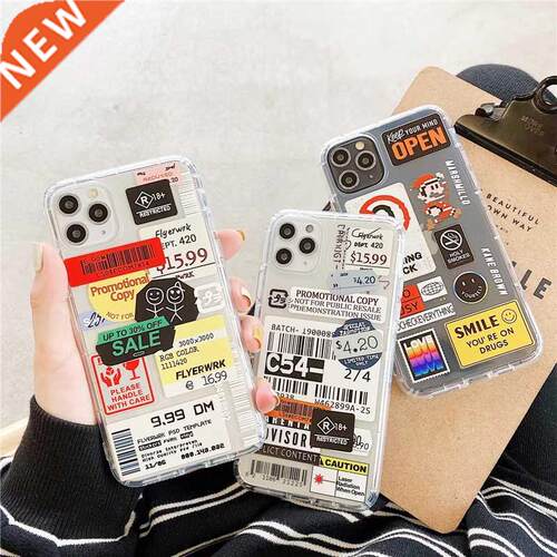 Cartoon Fashion Retro Code Label Phone Cases For iPhone 1 1