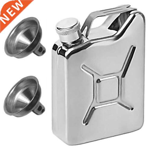 Hip Flask with Funnel Portable Whisky Wine Pot Creative Stai