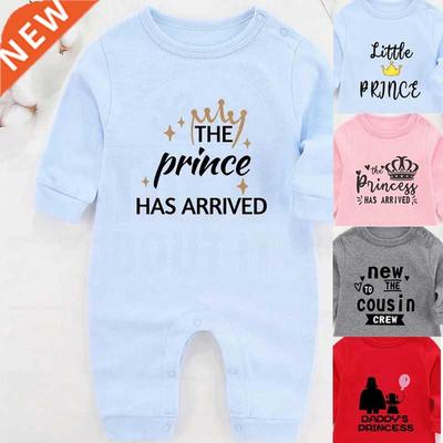 The Prince Has Arrived Winter Baby Boy Clothes Newborn Rompe