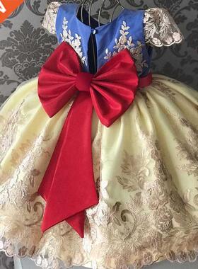 Lace Flower Girls Dress For Wedding Gown Birthday Party Tutu