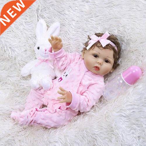 45CM Original NPK full body solicone bebe doll reborn