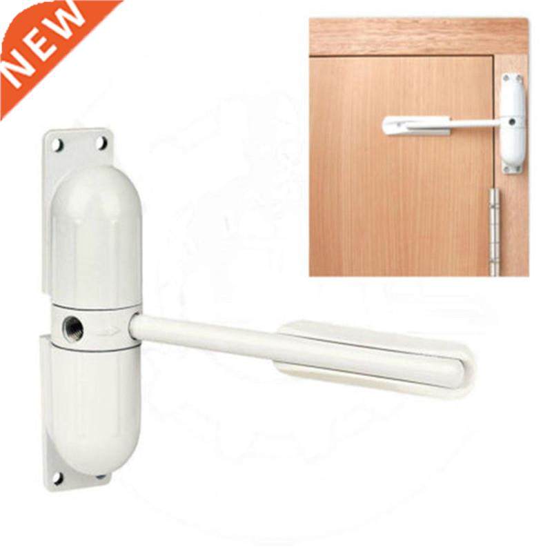 White Spring Closing Door Zinc Alloy Adjustable Surface Mou