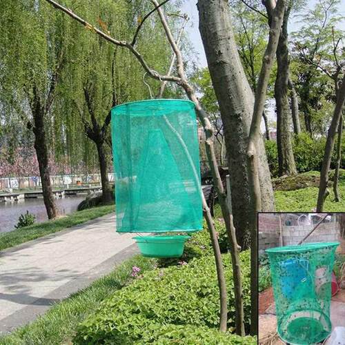 The Ranch Fly Trap - Hanging Folding Reusable Fly Catcher Ki