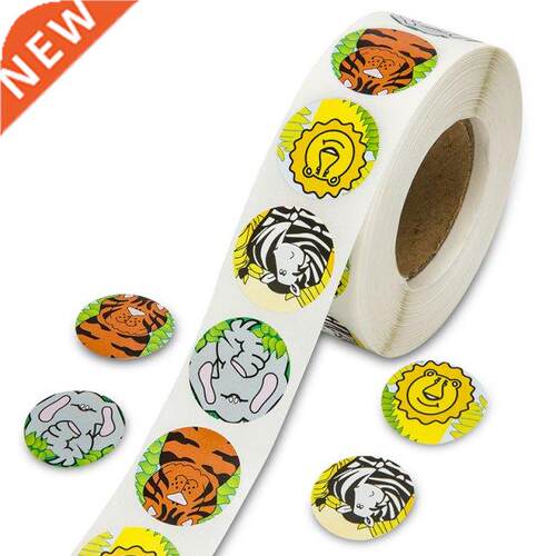 100-500pcs Zoo Anmal Stckers Three Knds Desgn Cute Anma