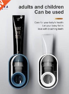 Wall Mount Toothpaste Dispenser Holder Automatic Toothpaste