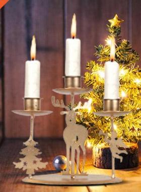 Candle Holder High Durability Anti-deform Wrought Iron Decor
