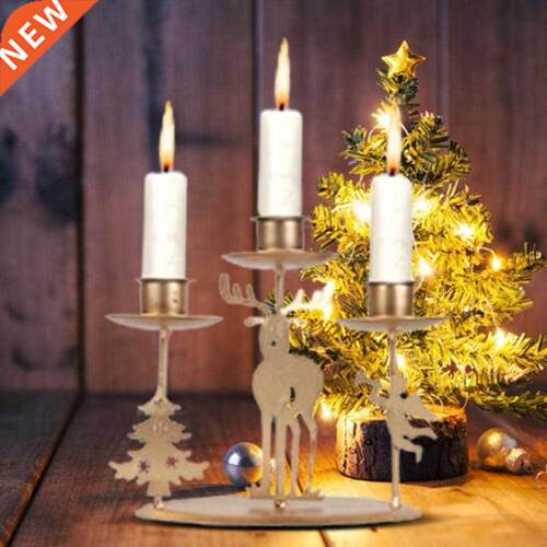 Candle Holder High Durability Anti-deform Wrought Iron Decor