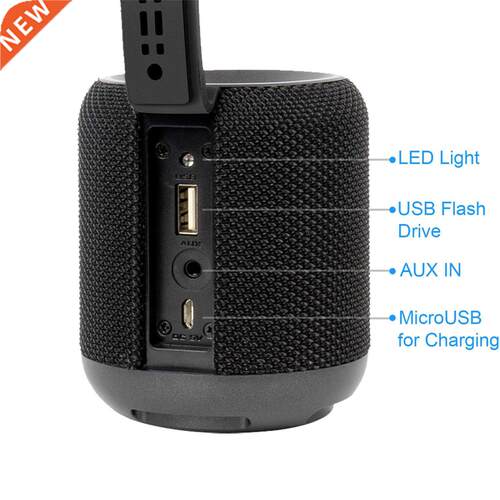 Portable Bluetooth Wireless Drum Speaker with Stereo Sound,