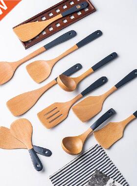 1Pc Wooden Kitchen Utensils Set Special Non-Stick Set Pure