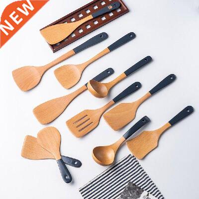 1Pc Wooden Kitchen Utensils Set Special Non-Stick Set Pure