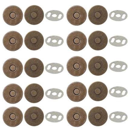 14/18mm 10pcs Magnetic Button Clasp Purse Handbag Clothing