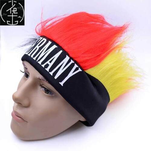 Cheical fiber silk aterial fan wig fan wig fan wig World C