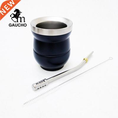 1 Set/Lot Yerba Mate abash Gourds Stainless 150 ML Delic