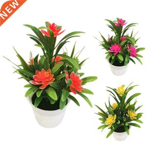 Artificial plant Fake Flower with VaseLotus Flower Potted