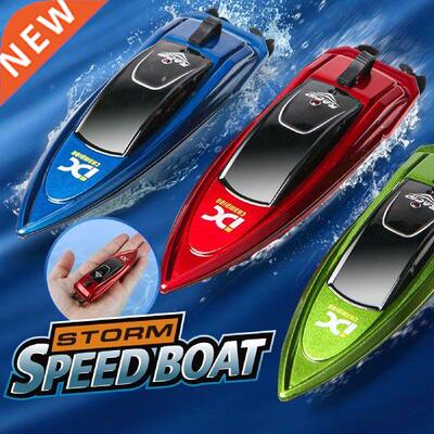Mini RC Boat Set 2.4GHz Remote Control Watercraft Play Toys