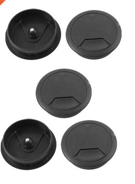 Office PC Desk Cable Cord Organizer Grommet Hole Cover 5pcs