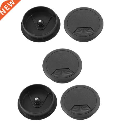 Office PC Desk Cable Cord Organizer Grommet Hole Cover 5pcs