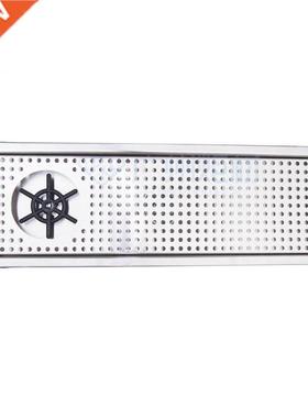 stainless steel beer beverage drip tray with glass rinser