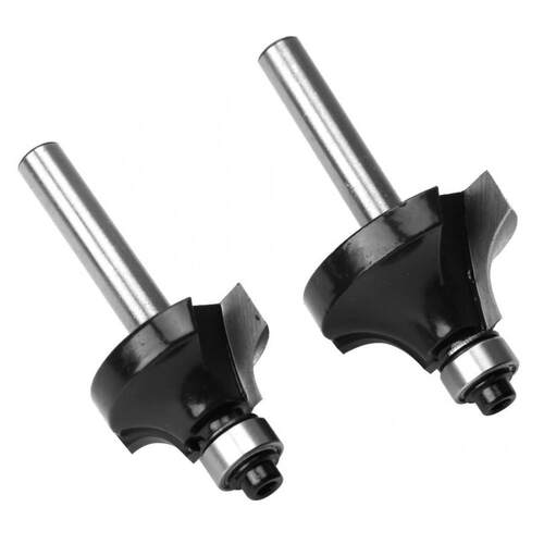 cnc end mill 2pcs 1/4 Inch Shank Round Over Router Bit Doubl