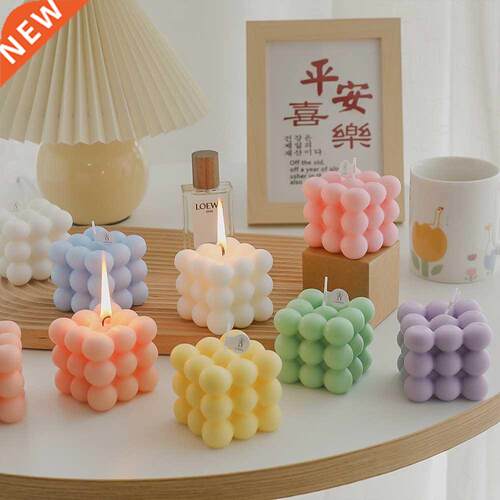 Rubik's Cube Aromatherapy Candle Soy Wax Birthday Gift Set I