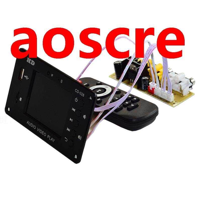 bluetooth 5.0 mp3 decoder player 2.8inch hd 7-24v multimedia