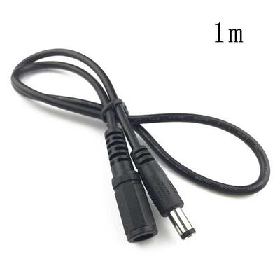 1 DC 5.5 x 2.1 Power ale to Feale Barrel Plug Connect