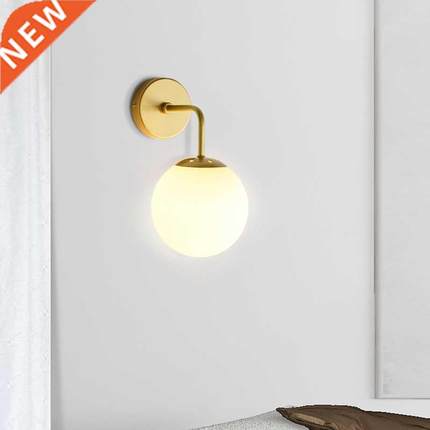 Nordic Modern Wall Lamp Beside Bedroom Glass Ball LED Wall L