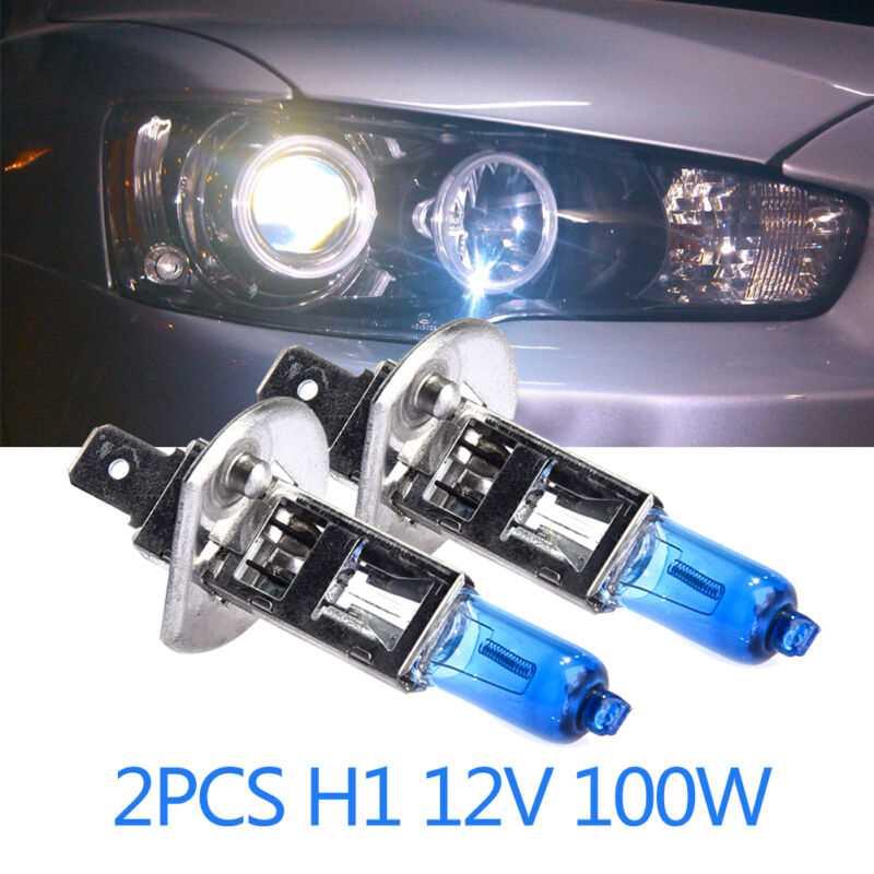 2pcs H1 Car Head Light Halogen ul 12V 100W Super White Lig