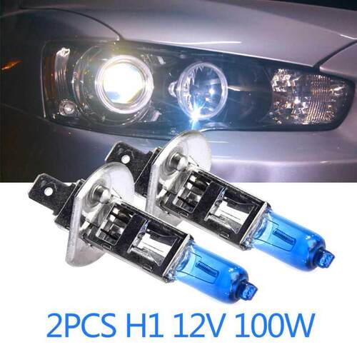2pcs H1 Car Head Light Halogen ul 12V 100W Super White Lig