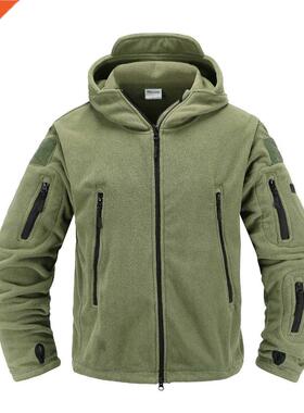 Chaqueta térmica con capucha para hombre, uniforme militar