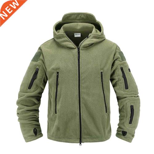 Chaqueta térmica con capucha para hombre, uniforme militar