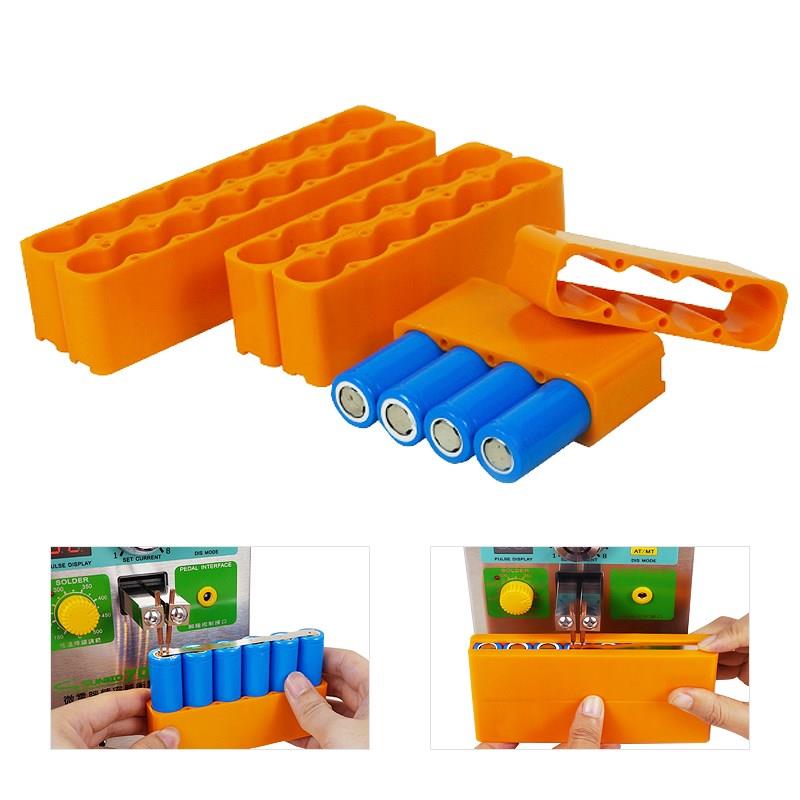 SUNKKO 18650 Battery Fixture Single Row Fixed Double Sided